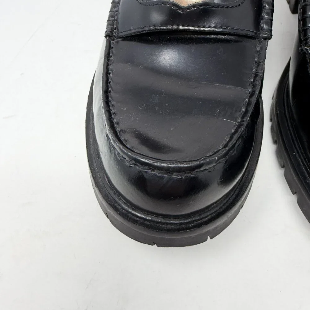 Free People women's Liv Penny Loafers shoes black 38.5 $138 - Picture 4 of 12